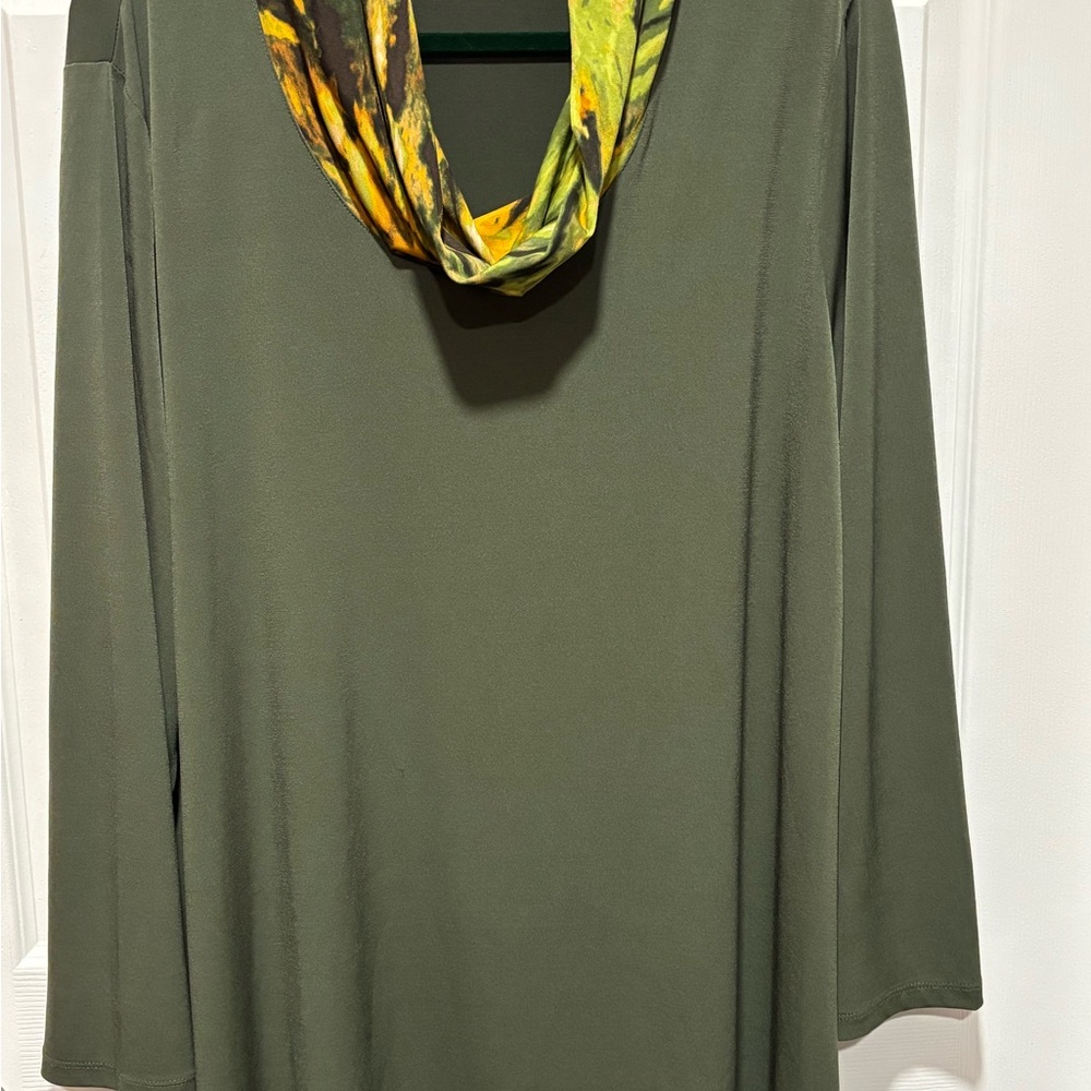 Susan Graver Olive Green Tunic